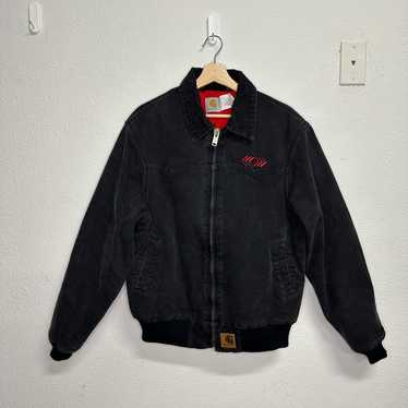 90's carhartt サンタフェジャケットサウスウェストブラックL J22 80s Carhartt Santa Fe Jacket Black Made in U.S.A. 80年代