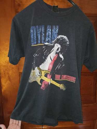 トップス 80s Bob Dylan Tom Petty true confessions 80s VINTAGE BOB DYLAN & TOM PETTY TRUE CONFESSIONS TOUR T