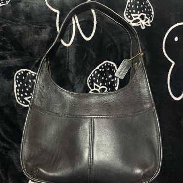 Coach Vintage Ergo Hobo Shoulder Bag 9219 Black Leather Used