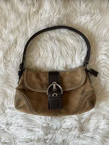 バッグ vintage coach Soho Hobo hand bag suede Vintage 00's COACH Beige Suede Soho Hobo Shoulder Bag, Style