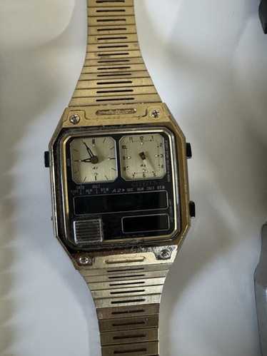 CITIZEN INDEPENDENT 1481010 ana-digi腕時計 Citizen Independent Ana Digi Temp 1481010 Vintage Japanese