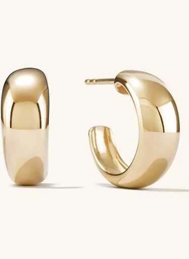 Mejuri block large hoops - Gem