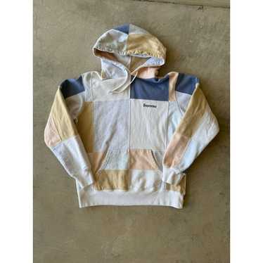 23AW★Supreme Collegiate Patchwork Leather Hooded Sweatshirt Supreme Collegiate Patchwork Leather Hooded Sweatshirt (FW23