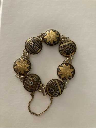 Damascene toledo bracelet with - Gem