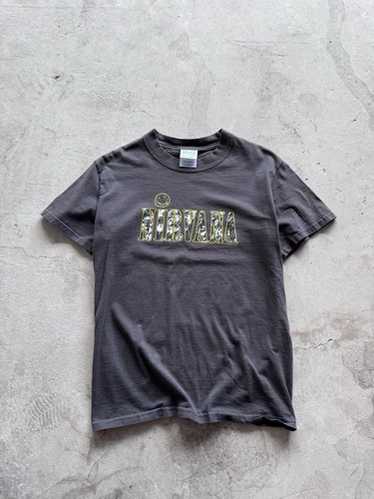 希少 90s NIRVANA Smile Tシャツ 1997 M&O ヴィンテージ 90s NIRVANA SMILE ニルヴァーナ スマイルTシャツ