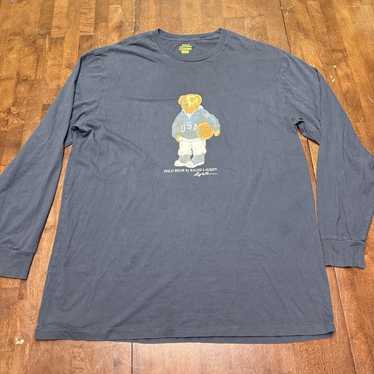 90’s.polo.BEAR/長袖Tシャツ、ヴィンテージ、バスケUSAプリント Polo bear basketball - Gem