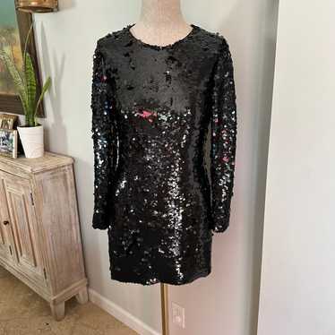 英国【Karen Millen】 ロールネック ペンシル ミディ ドレス Tailored Sparkle One Shoulder Mini Dress | Karen Millen