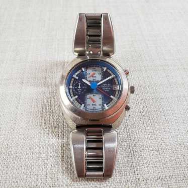 SEIKO ALBA AKA V657-6060 90年代ヴィンテージ SEIKO ALBA AKA Bullhead V657-6060 Quartz Chronograph Red