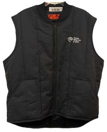VTG Red Kap Vest Mens XL Blue Quilted Insulated Mechanic