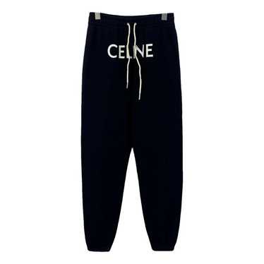 パンツ CELINE Zipper Wool Flare Pants CÉLINE Old Celine Phoebe Philo Fall 2015 Black Wool Zip