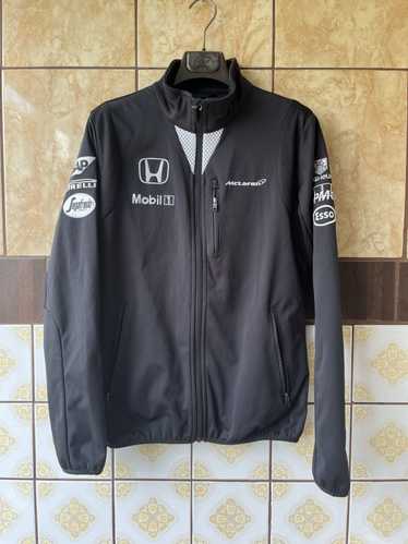 F1 HONDA McLaren ジャケット McLaren Honda Jacket Mens L Black Softshell Mobil Pirelli F1