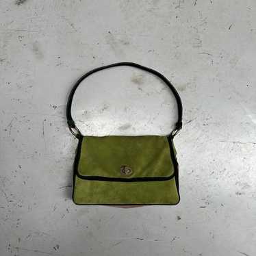 Miu Miu bicolor suede tote bag brown leather archive y2k