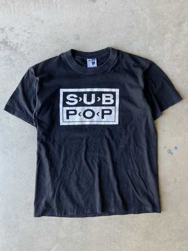 【オフィシャル品】SUBPOP サブポップ サイズL NIRVANA ビンテージ サブポップ SUB POP】ニルヴァーナ nirvanaのレーベル Tシャツ