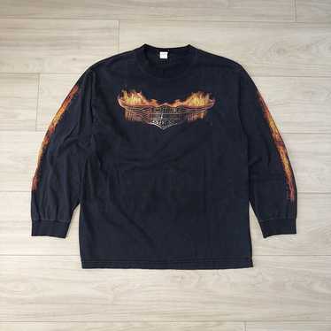 海外最新 davidson Harley vintage Gem - flame トップス