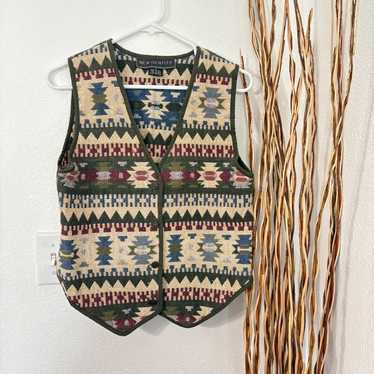 Vintage 90s tapestry waistcoat - Gem