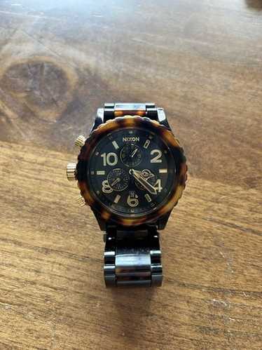 Nixon 42 20 Chrono (All Black/Tortoise) at Switch Skateboarding