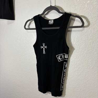 +CHROME HEARTS+ タンクトップ ブラック TANK TOP BLACK Chrome Hearts FW23 Tank Tops Men's Black - POIZON