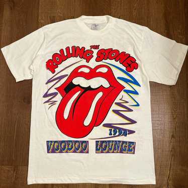 VINTAGE 90's LOGO ATHLETIC ROLLING STONES FOOTBALL SHIRT