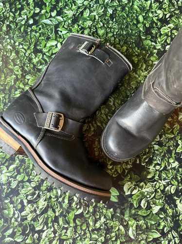 skechers biker boots mens