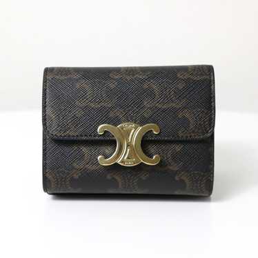 Celine triomphe compact wallet - Gem