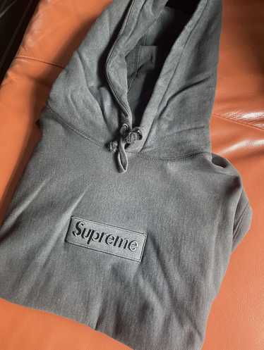 希少 90s supreme 刺繍ロゴ USA製 パーカー フーディ