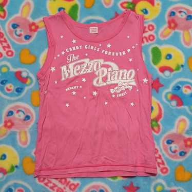 y2k❤️ 00s mezzo piano 名作 キャンディー ロゴ 半袖パーカー Mezzo piano shirt 🎀