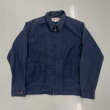 60s mcgregor drizzler jacket ダークネイビー　40 McGREGOR Drizzler Jacket Scothgard Fabric Navy 40L Made in