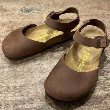 美品＊ビルケン MESSINA メッシーナ 濃茶 36 ナロー