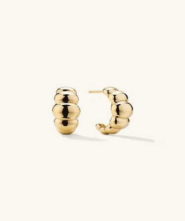 Mejuri block large hoops - Gem
