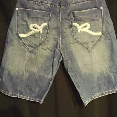 Men's Hole Motorcycle Denim Half Pants Casual Denim Shorts