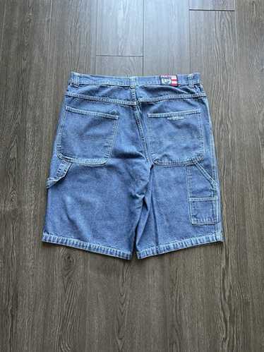 輝い denim farm Phat jorts Gem - パンツ