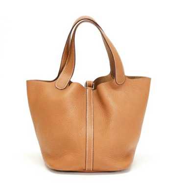 HERMES ブラウンレザー手袋 新品タグ付き Hermes picotin brown leather - Gem