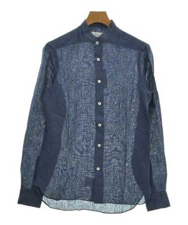 Mario Muscariello ネイビージャケット Men's Mario Muscariello Italian Blue Checked Blazer Jasket