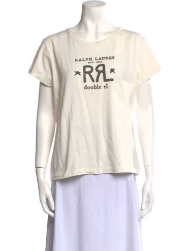 RRL ロゴプリント Tシャツ XL ベージュ Ralph Lauren RRL logo-print Cotton T-shirt | Yellow | FARFETCH