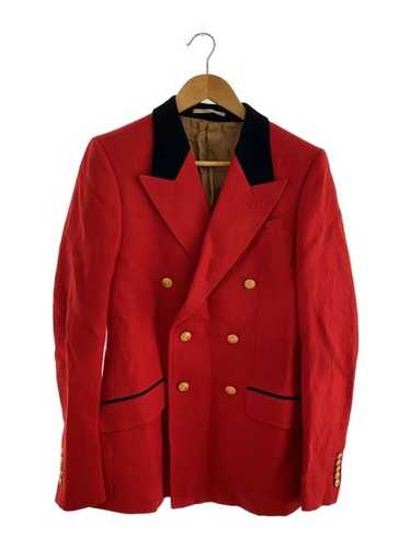ジャケット GUCCI RED WOOL CASUAL JACKET Tweed jacket with Round Interlocking G in red | GUCCI® SI
