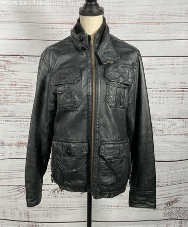 完売！ジースター【G-STAR RAW】名作SKI JACKET 牛革ライダース