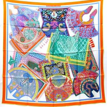 【最終値下げ】【使用数1回】HERMES カレ90 Tapis de Selle HERMES 最新作 スカーフ カレ 90 ダブルフェイス Tapis de Selle