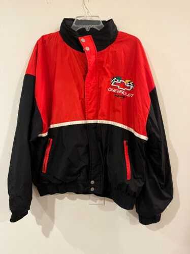 ヴィンテージ品‼️ Chevrolet Racing ジャケット 黒/赤 Racing Champions Chevrolet NASCAR Jacket - XL - Black Cotton
