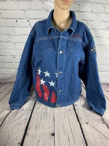 Avirex denim jacket embroidered - Gem