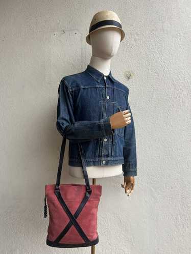 バッグ archive diesel suede stud tote bag Rare Diesel tote bag suede - Gem