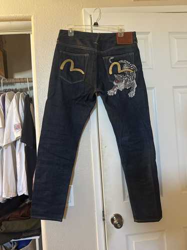 EVISU 1507 サイズ38 TIGER PRESHRUNK yamane EVISU TIGER JAPANESE DENIM Embroidery - Denim Jean Size