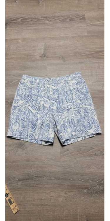 Paisley denim shorts - Gem