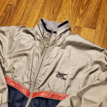 Vintage 1980s ASICS Spell Out Logo Full Zip Running