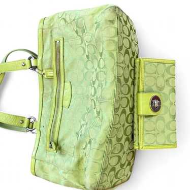 バッグ Vintage Coach Chrystie Bag Green Leather Vintage Coach Forest Green Chrystie Crossbody Bag 9892 - Etsy