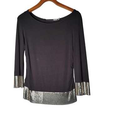 MAX MARA ミュゼットサンハット ウォーリー] シルク ブレンド オーガンジー ドレス, dark grey