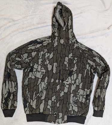 Carhartt VTG 80s USA made 729 Trebark Camo Fleece Zip Bomber