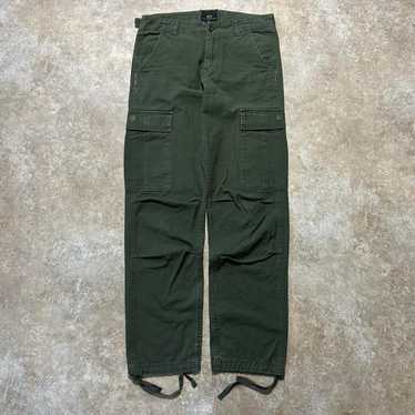 Vintage 90s Military Camouflage Green Cargo Pants With
