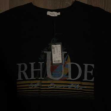 Rhude black t shirt - Gem