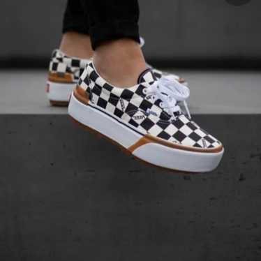VANS ERA STACKED チェッカーボード 厚底スニーカー Buy Era Stacked 'White Checkerboard' - VN0A4BTOTDC | GOAT