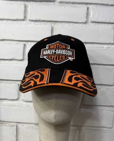 Harley davidson hat flames - Gem